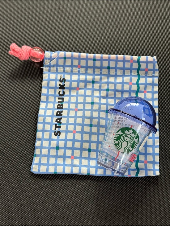 Starbucks Handbags - Starbucks Mini Drink Smoothie Coffee Cup w/drawstring pouch Japan Limited NWT